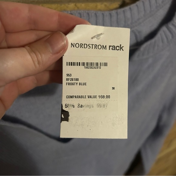 NWT Splendid Hedda Slash Neck Long Sleeve V Neck Sweater Frosty Blue Size M - Picture 5 of 7